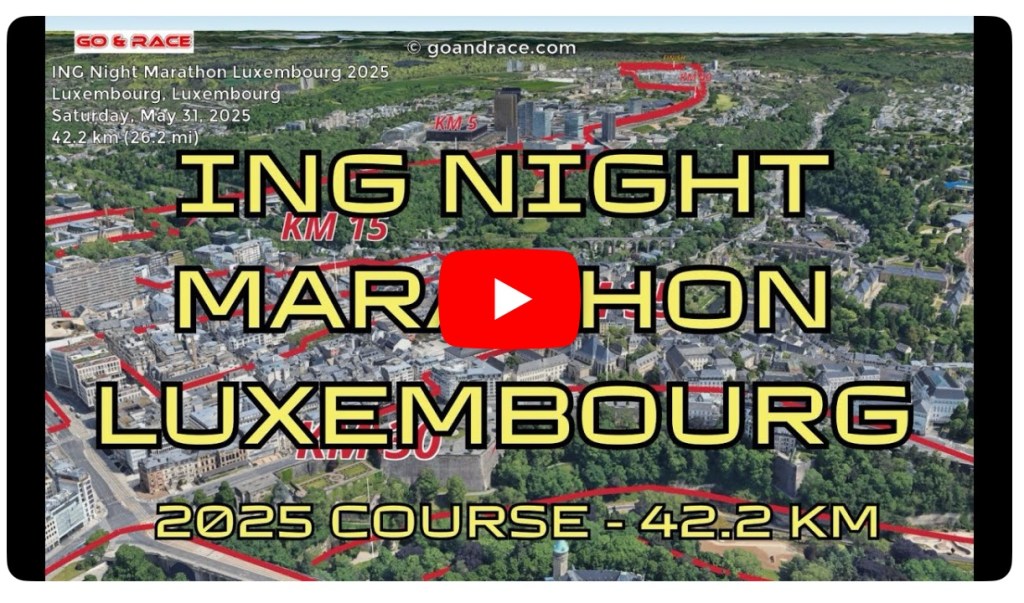 Aperçu du parcours du marathon ING