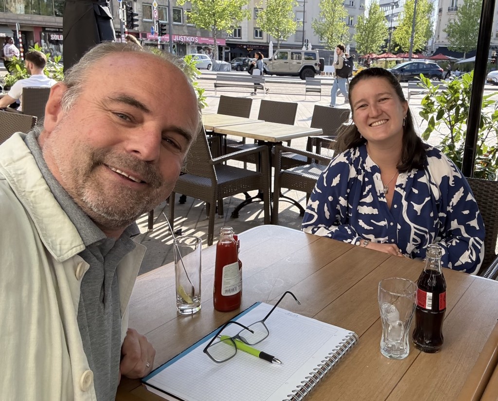 Le​ selfie - passage obligé de l’interview avec la Communauté des Français du Luxembourg.