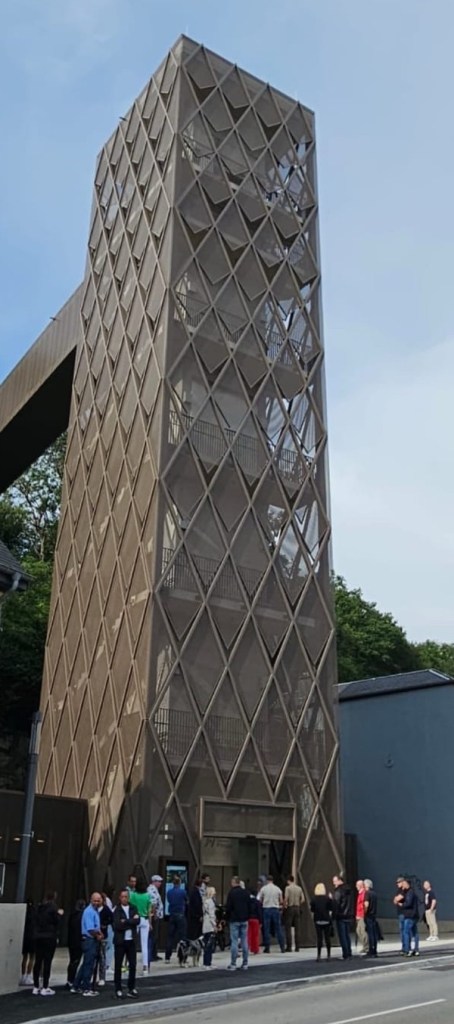 l’ascenseur du Holleschberg à Hesperange