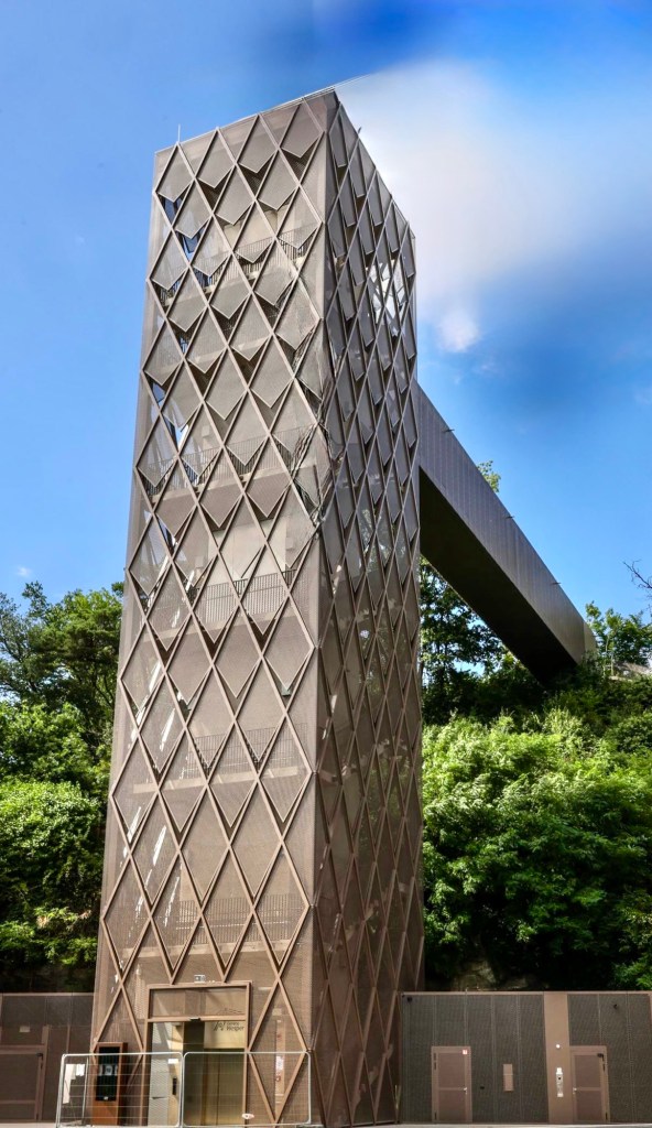 l’ascenseur du Holleschberg à Hesperange