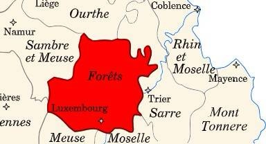 Le Luxembourg : le département français « des forêts »