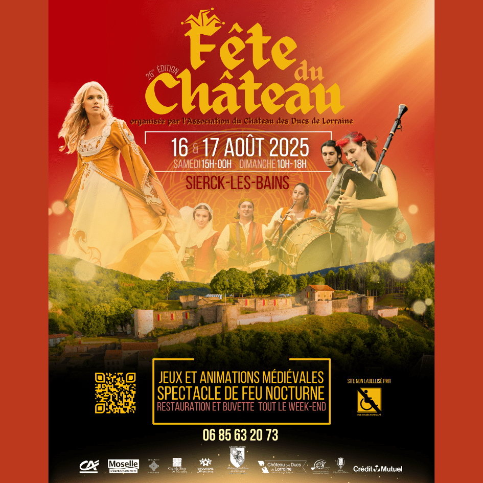 Fête médiévale du château de Sierck les Bains en Moselle