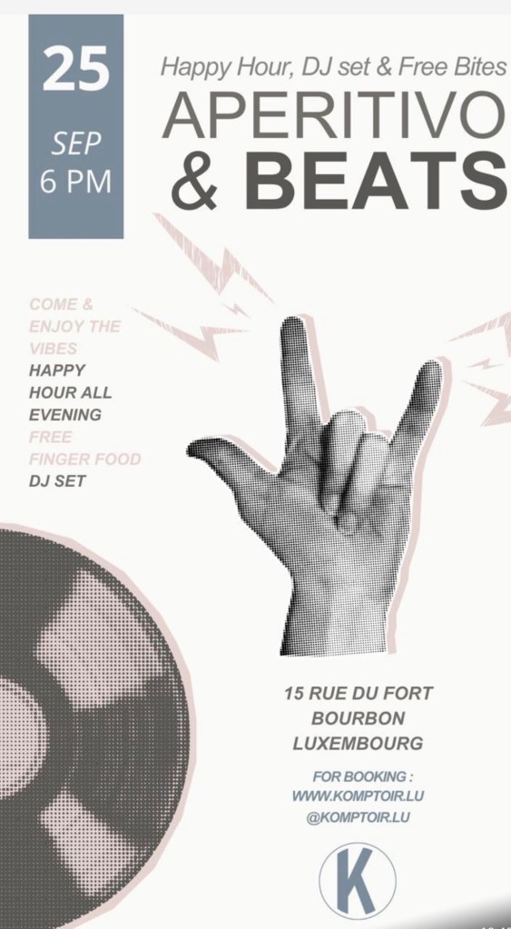 Soirées au Komptoir Luxembourg : Blind Test musical / Apéritivo Beats DJ set