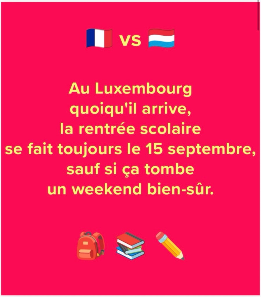 La série comique sur la rentrée des classes au Luxembourg