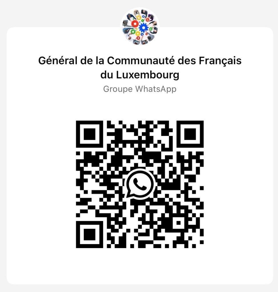 Adhésion au WhatsApp de la Communauté des Français du Luxembourg
