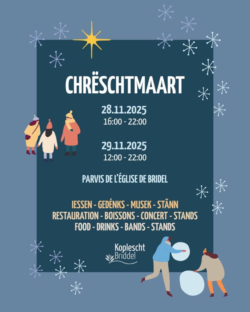 Marché noel Bridel 2025