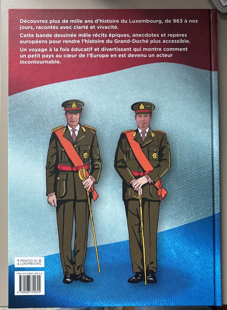 Une BD - Bande Dessinée-  qui retrace l’histoire du Luxembourg