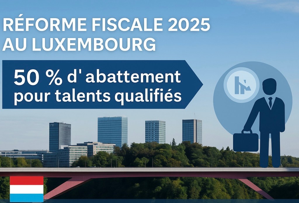 Nouvelle réforme fiscale 2025 au Luxembourg : un abattement de 50 % pour attirer les talents hautement qualifiés