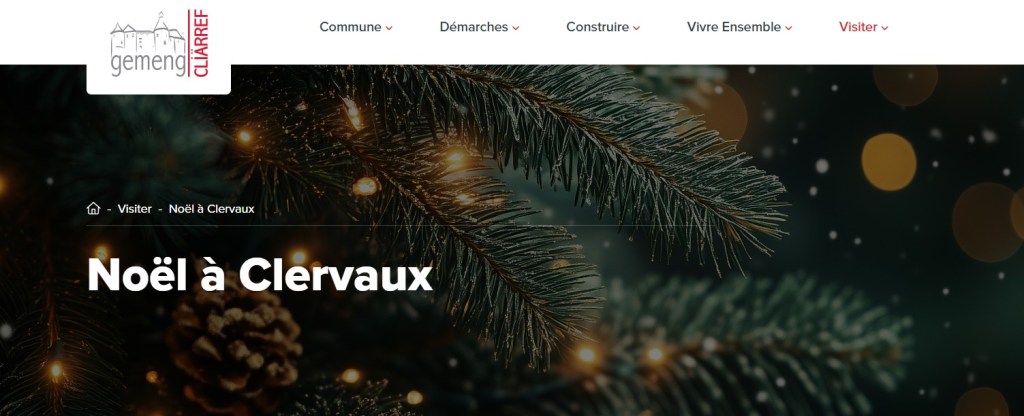 Sapin pomme de pin Noël à Clervaux