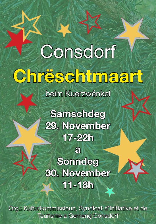 Marché Noël Consdorf programme