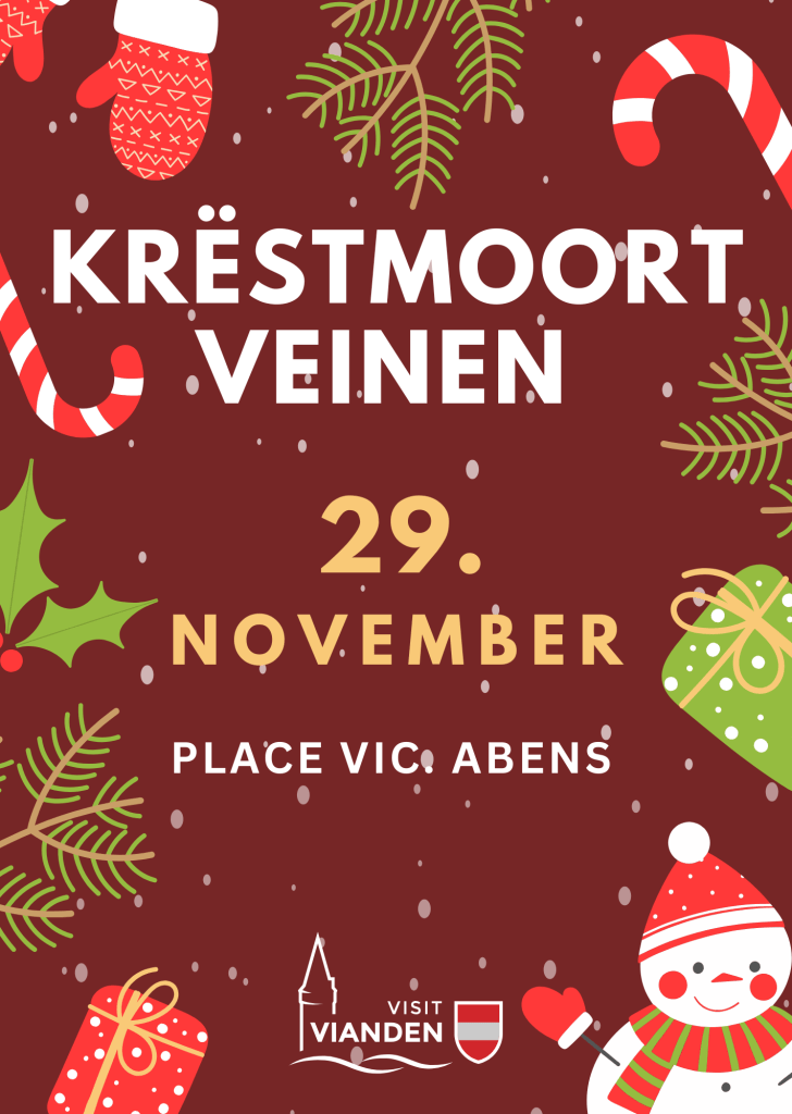 marché de Noël 2025 à Vianden sur la Place Vic Abens