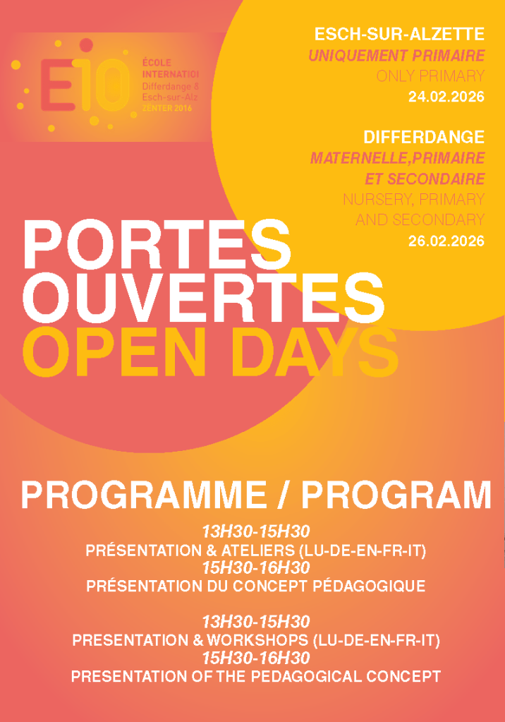 Portes ouvertes EIDE differdange Esch sur alzette