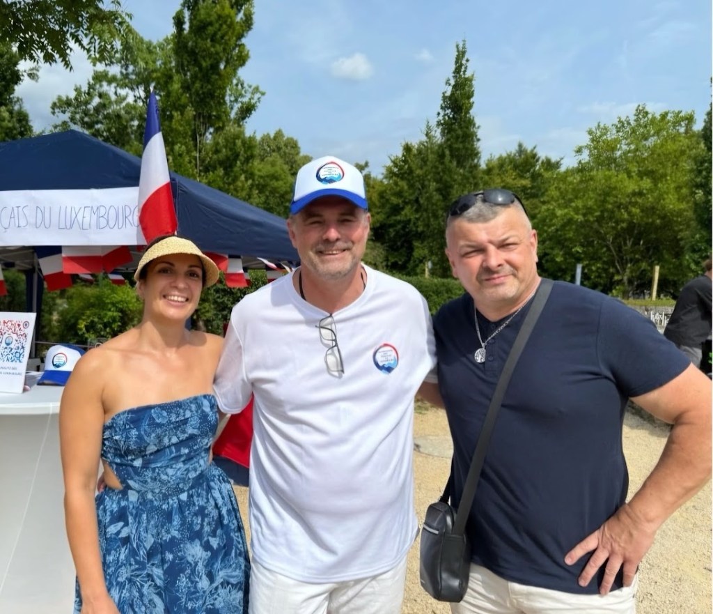 « Une française - un portrait » avec Sonia Brahmi (avec Christophe Biraud et Frédéric Delon) lors du 14 juillet avec la Communauté des Français du Luxembourg