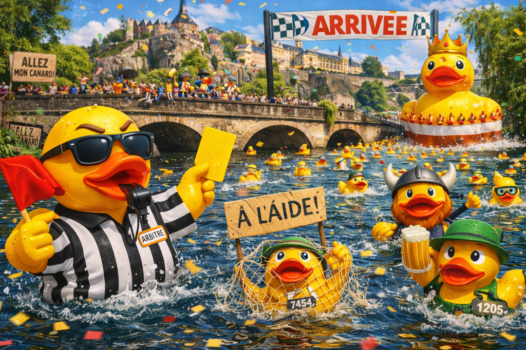 Duck Race Luxembourg 2026 : course de canards en plastique au Luxembourg