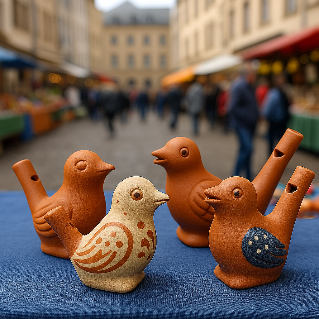À la chasse aux Péckvillercher », ces petits oiseaux-siffleurs en terre cuite