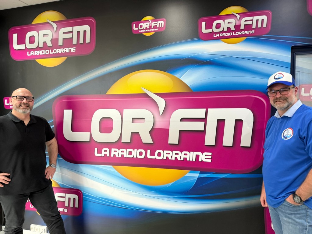 Bruno Terrillon, directeur des programmes de LOR’FM et Christophe Biraud