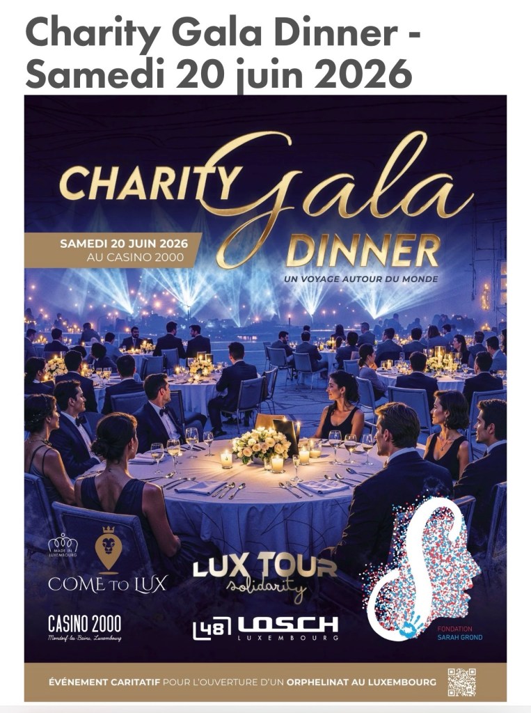 Charity Gala Dinner 2026 au Luxembourg