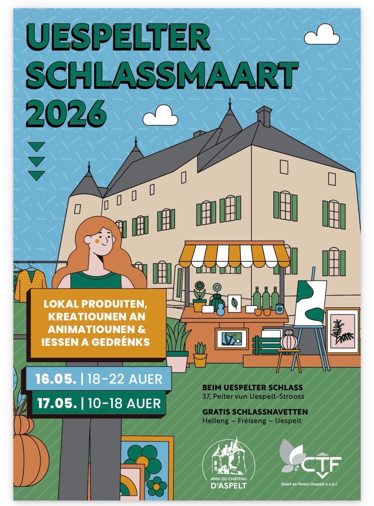 Uespelter Schlassmaart 2026 : un week-end artisanal et festif au Château d’Aspelt