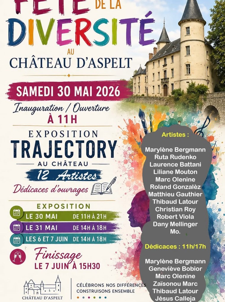 Fête de la Diversité au Château d’Aspelt : l’exposition « Trajectory » célèbre l’art, la culture et les différences au Luxembourg